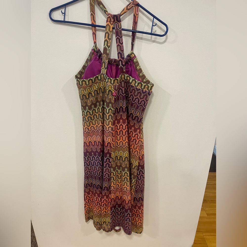 Prana Quinn Ibiza Fuchsia Dress fit and flare - Picture 3 of 7
